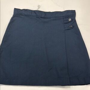 Lands’ End Navy Blue Uniform Skirt